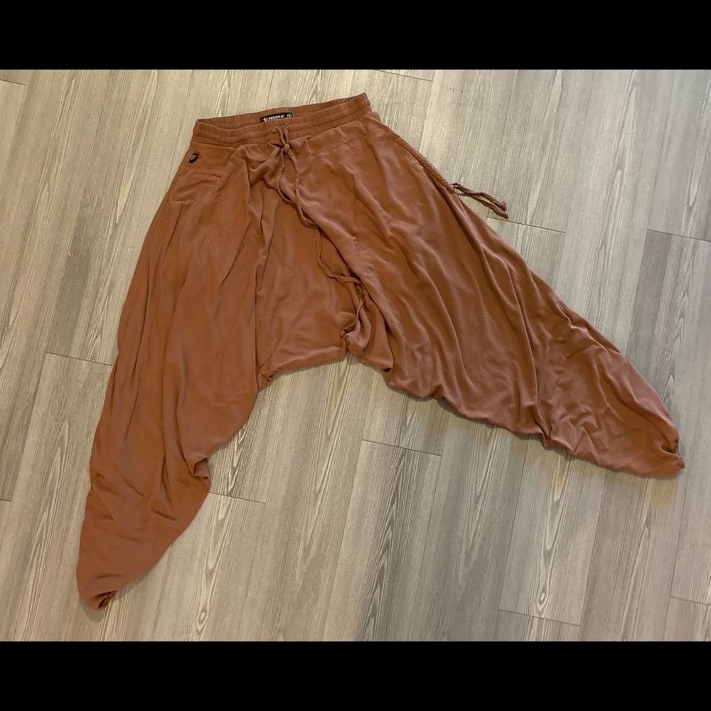 Small, 100% Cotton Budda Pants - Summer Rust color